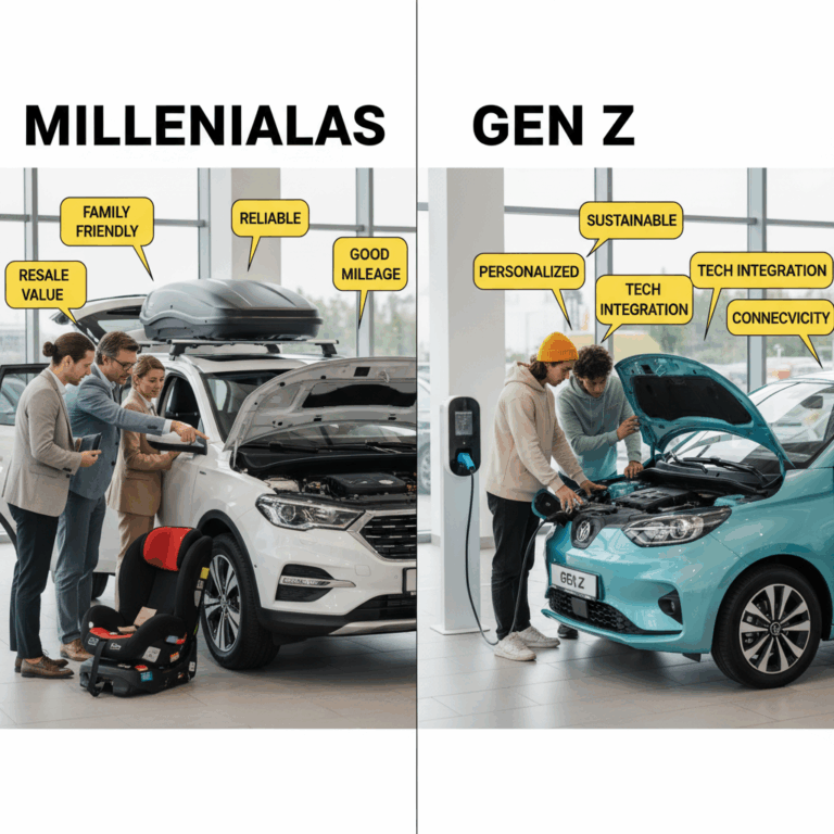 Bilval hos generation Z och millennials